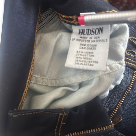 Women’s Hudson Jeans Beth‎ Baby Boot Cut Dark Wash Stretch Denim Size 27 RXD - Picture 9 of 10